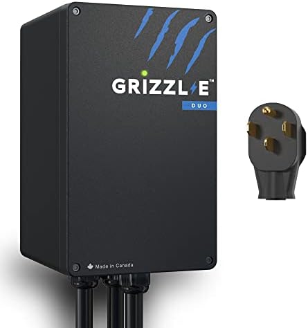 Подключаемое зарядно устройство Grizzl-E Duo Level 2 за електрически превозни средства, мощност до 40 Ампера, Две 24-футови кабел премиум-клас (plug 14-50)