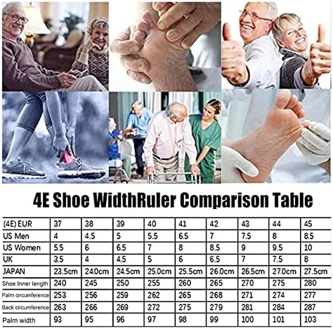 ZBJH Обувки за диабетици с много широка регулируема закопчалка, Дишаща Нескользящая за Отекающих на краката, Които подуване на Обувки за възрастни Мъже и Жени 22.9.2 (Цвят: други размер: 9)
