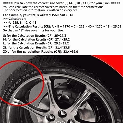 Съвместим с калъф за резервни гуми Suzuki Jimny| Калъф за резервна гума Suzuki Jimny|Пылезащитной водоустойчива защитна чанта за съхранение (размер M)