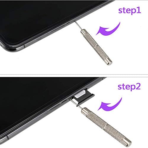 6 Единният Инструмент за премахване на СИМ-карти, Инструмент За отваряне на тавата за sim-карти, Извлекающий Шипове, Отварачка за игли, Выталкиватель, Съвместим с всички iPhone Apple iPad HTC Samsung Galaxy, Мобилен