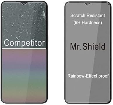 Mr.Shield [Комплект от 3 позиции] е Предназначен за Samsung Galaxy A04e / Galaxy M04 / Galaxy F04 [Закалено стъкло] [Японското стъкло твърдост 9H] Защитно фолио за екрана с доживотна заместител