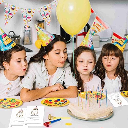 WUAWN 20 Покани за рожден Ден Коте в Пликове, Пълни с Картички с котешки тематика за момчета и Момичета, Юноши, Деца, Аксесоари за рожден Ден - A010